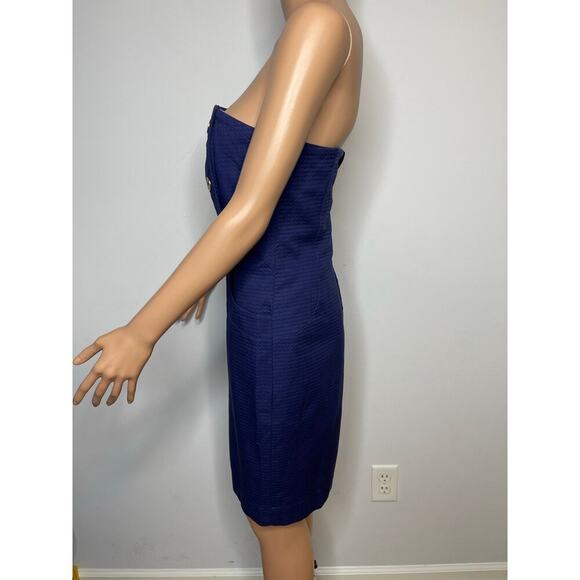 Lilly Pulitzer Vanna strapless Navy Nautical Mini Dress size 10 NWT - Picture 3 of 10